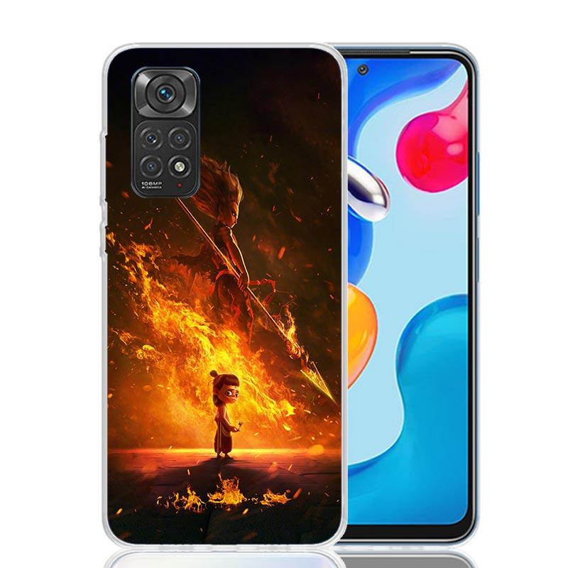

Nesha Nezha Cartoon Phone Case For Xiaomi Redmi Note 15 14 13 12S 12 Pro Plus 11S 11E 11 11T 10S 10 Art Soft Pattern Cover Redmi Redmi Note 13 Pro 4G