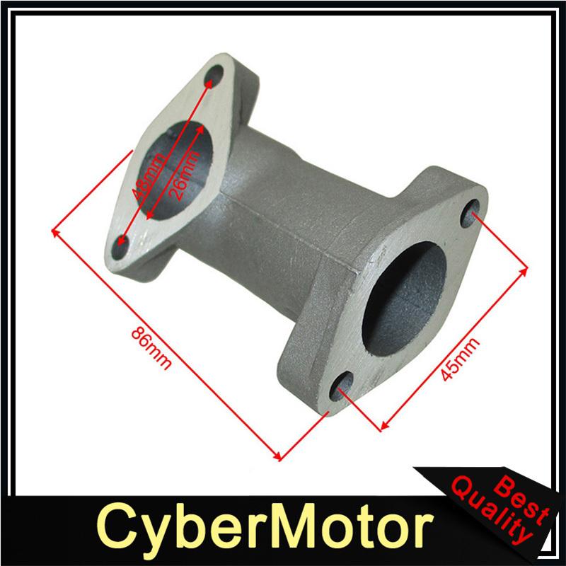 Straight 26mm Intake Inlet Manifold For Pit Dirt Bike ATV Quad