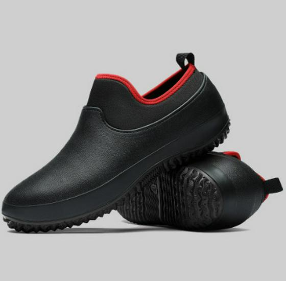 Men's Large Waterproof Non-Slip Rubber Shoes for Kitchen, Work & Rain