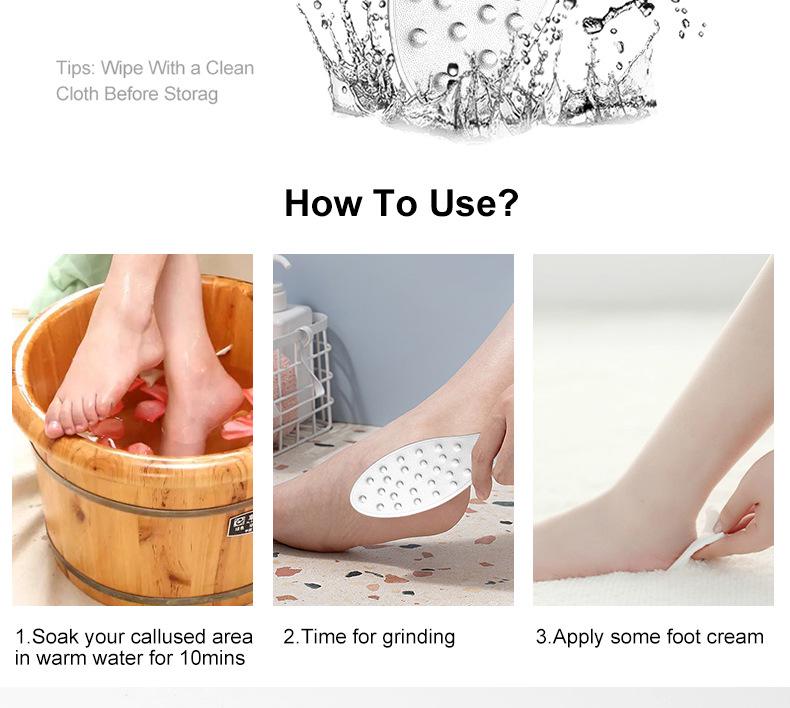 Dual-Sided Stainless Steel Pedicure Foot File - Callus and Dead Skin Remover