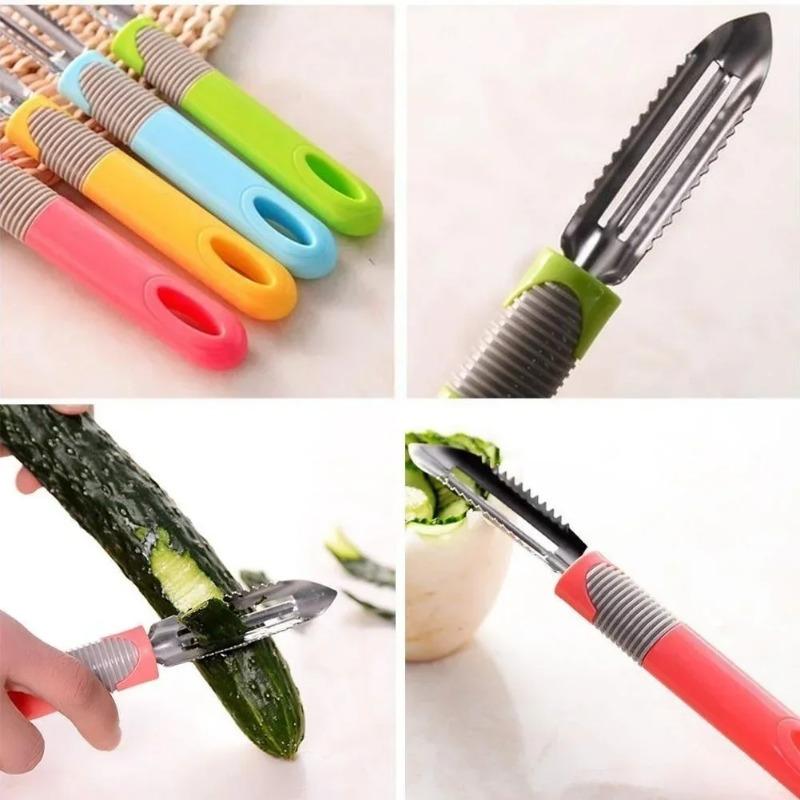 Kitchen Household Peeler Convenient Tool For Vegetable Peeling Potato And Fruit Peeling Stainless Steel Rotating Double Blade