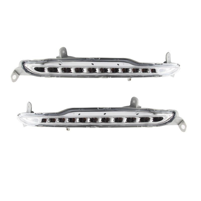 Car Accessories Front Bumper Black Bezel Cover Fog Lamp For KIA Optima K5 2010-2013 Auto LED DRL Daytime Running Light Assembly