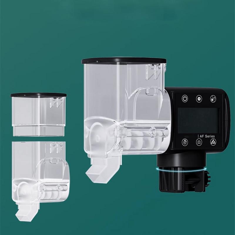 Fish Automatic Feeder Battery Powered Smart Fish Feeder With Timer Programmable Feeding Machine With Digital Display Smart Food