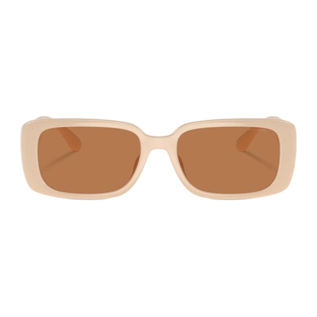 Coach Solid Design Square Sunglasses Women Sunglasses Pink CR645OFW