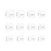24PCS Blush Smudging Square Press On Nails Charming Comfortable To Wear Manicure Nails for Stage Performance Wear