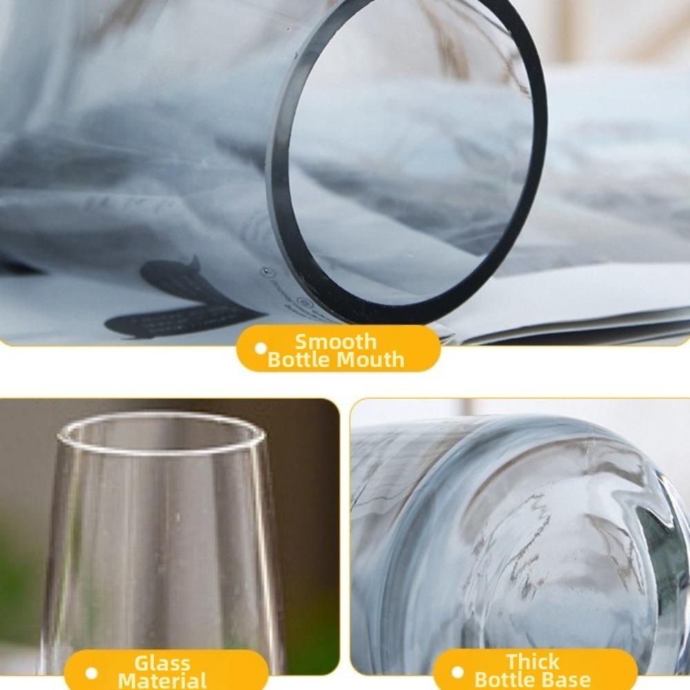 Transparent Flower Vase Nordic Style Hydroponic Vase Modern Floral Vase  Table Decoration