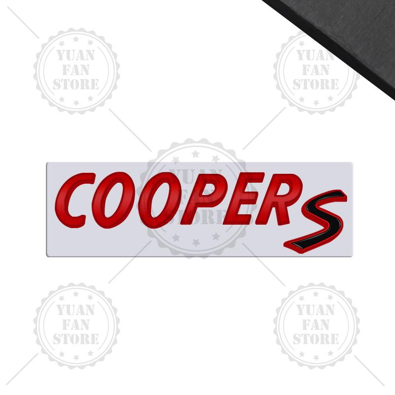 1PCS Metal Letter For Countryman Clubman MINI Cooper S 3D Emblem Car Rear Trunk Decals Lettering Badge Auto Accessories Styling