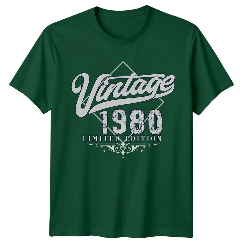 Vintage 1980 Limited Edition 46th Birthday Unisexs T Shirt S