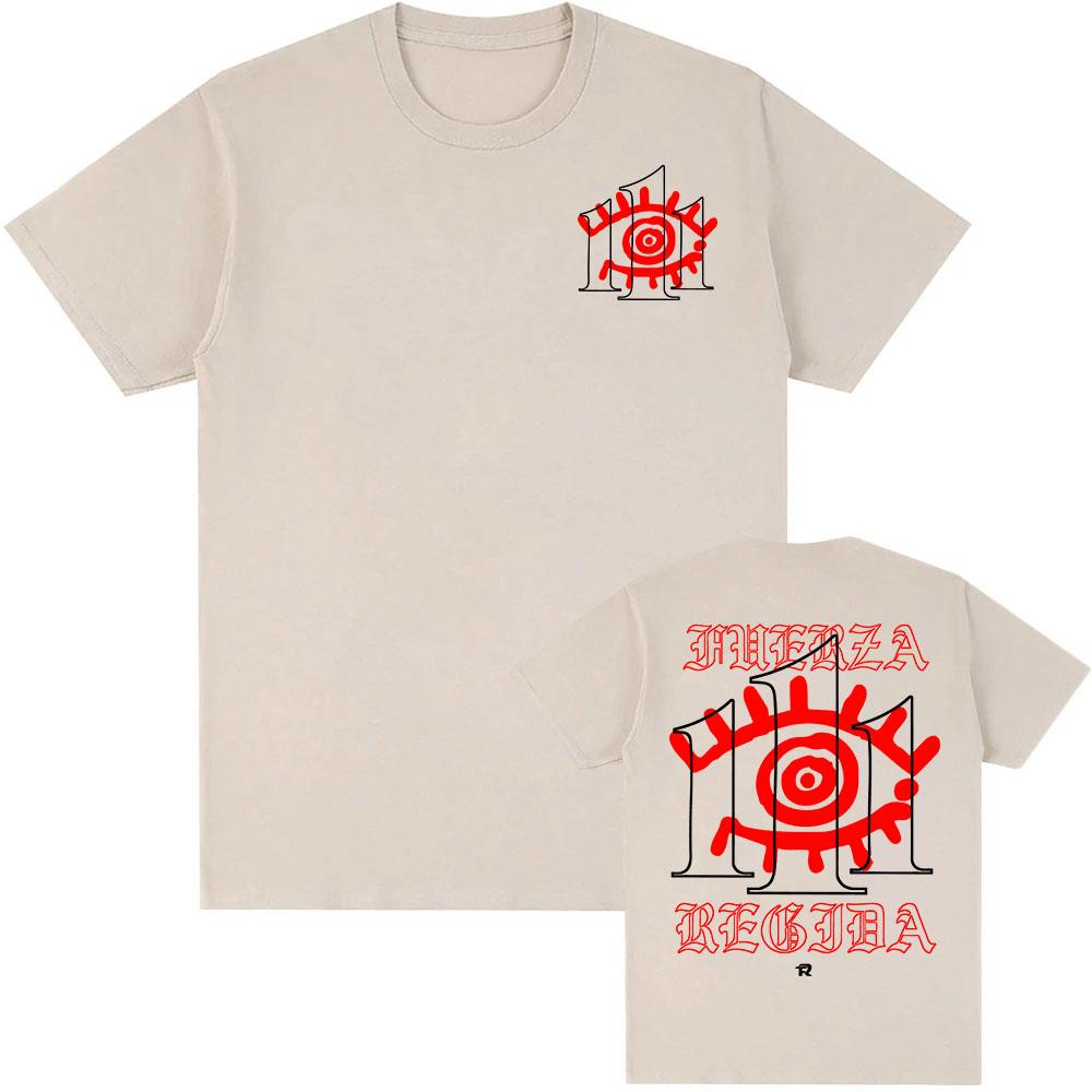 Fuerza Regida 111XPANTIA 2025 T-shirt Summer Round Neck Male Tshirts Cotton Tees Casual Unisex Streetwear Hip Hop Men Women Clothing