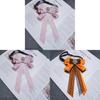 Feminine Resin Bow Tie Pin With Lace Pattern For Collegeinspired Office Attire