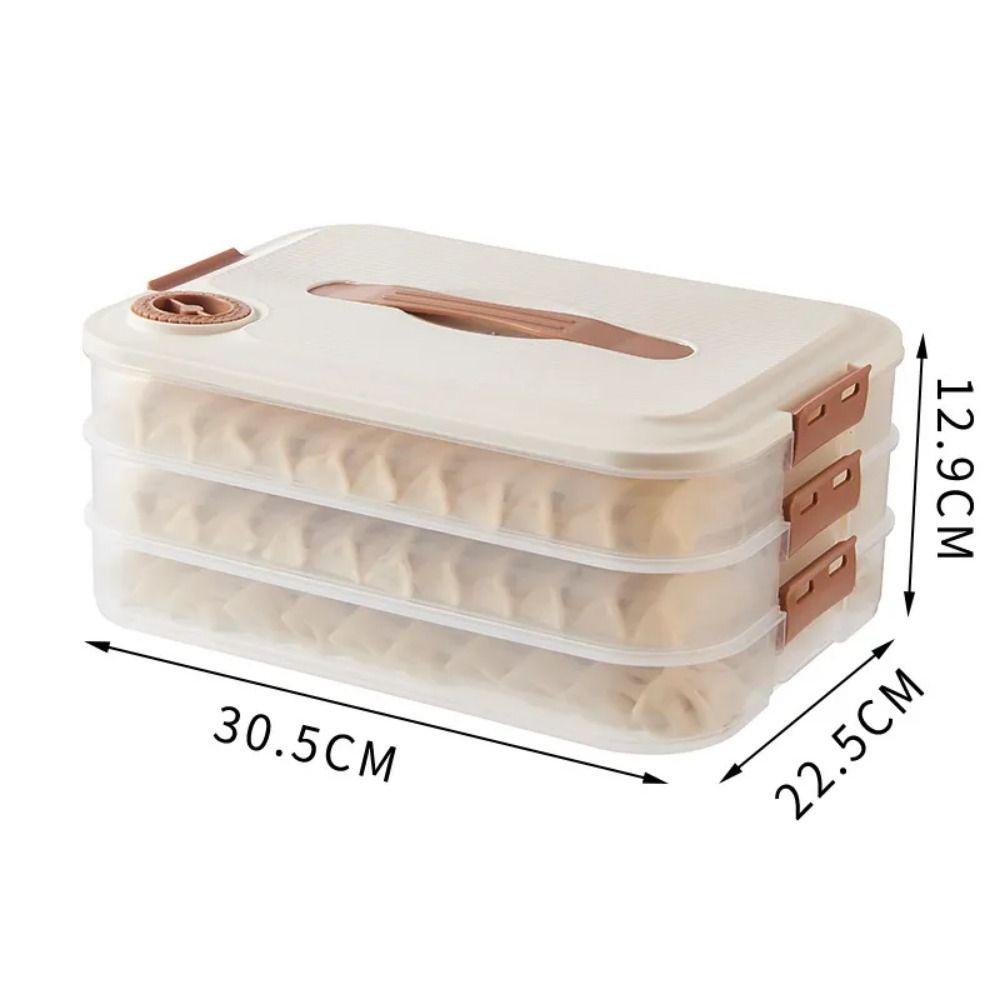 1Pcs 1/2/3/4 Layers Food Storage Box Multi-Layer Refrigerator Container New Dumpling Box