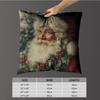 Kissenbezug luxuriös Heimbüro, Sofa dekorativ Mehrgrößen Autositzkissen, Kissenbezüge Weihnachtsmann Weihnachten Retro