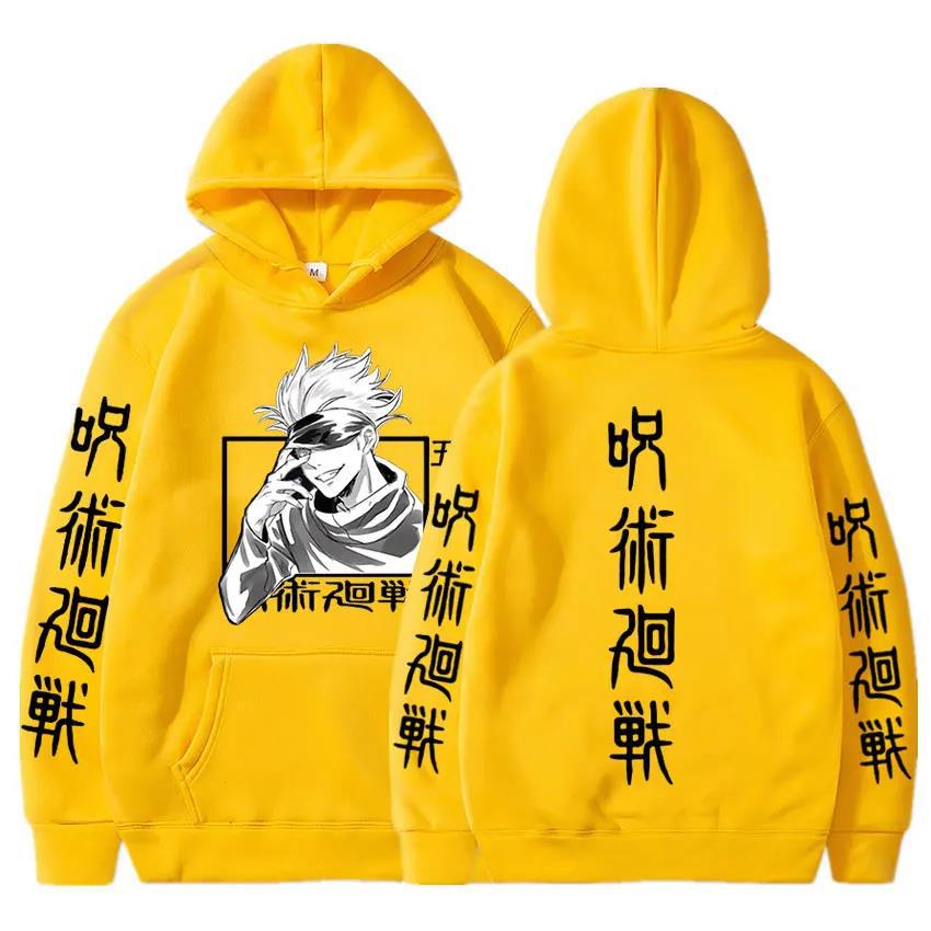Japan Anime Jujutsu Kaisen Gojo Satoru Printed Men's Hoodie Brand Hoody Y2K Clothes Vintage Casual Unisex Long Sleeve