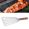 Fish Spatula Stainless Steel for Cooking with Wood Handle Multifunctional Barbecue Turner