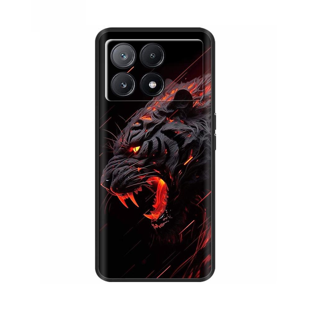 Poco X6 Case Phone Case Lovely Cat Coque Cover For Xiaomi Poco X6 Pro Poco X 6 Pro X6Pro Pocox6 Pro 5G Liquid Silicone Cases