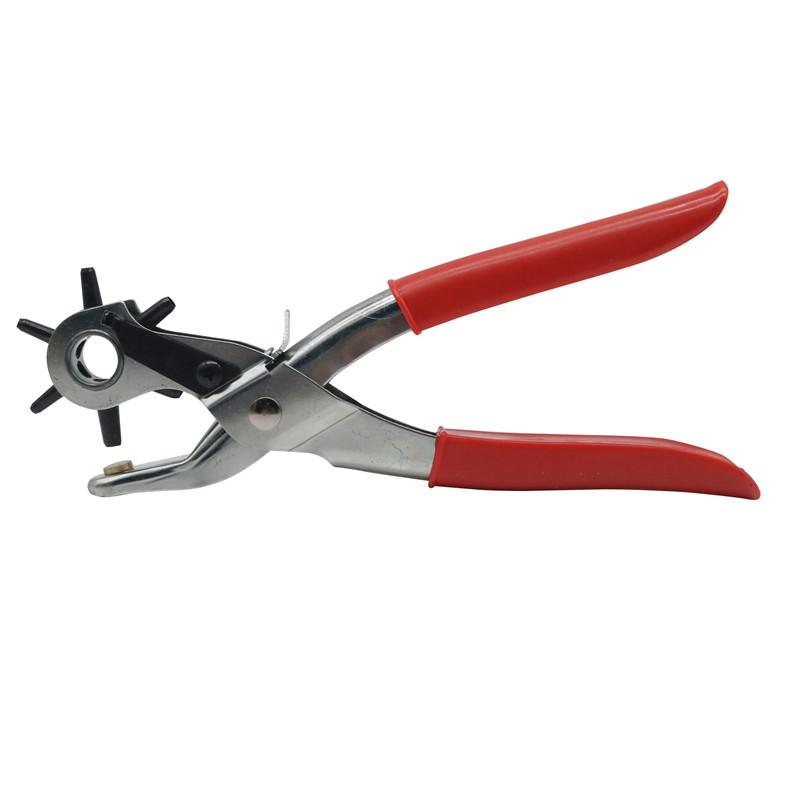 Leather Belt Hole Punch Plier Eyelet Puncher Revolve Sewing Machine Bag Setter Tool Watchband Strap Household leathercraft