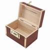 Wooden Treasure Chest Money Storage Box with Password Lock Versatile Vintage Wooden Jewelry Storage Box for Home Decor