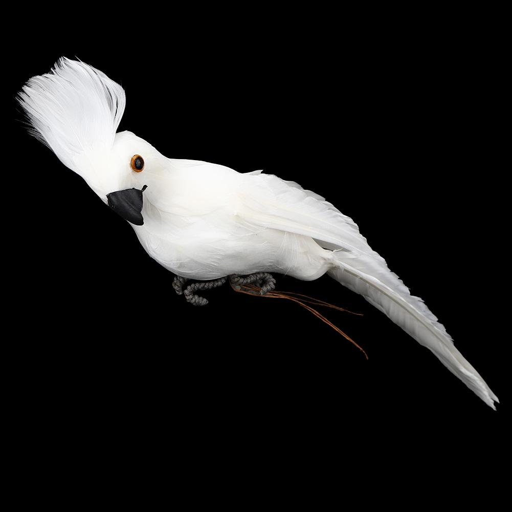 27,5 cm Roztomilý Simulační Pěnový Papoušek Umělý Pták Dekorace pro Zahradu Domácí Dekorace