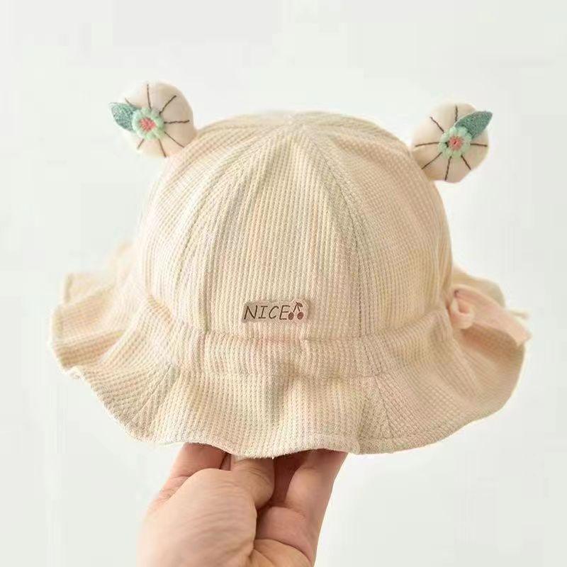 Adorable Baby Sun Protection Bucket Hat for Boys & Girls - Cute Newborn Spring & Autumn Hat