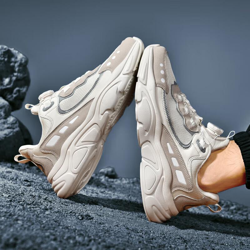 

Спортивная обувь мужская летняя молодежная баскетбольная беговая обувь дышащая амортизация ультралегкая для старшеклассников профессиональная тренировочная бал 46 бежевый