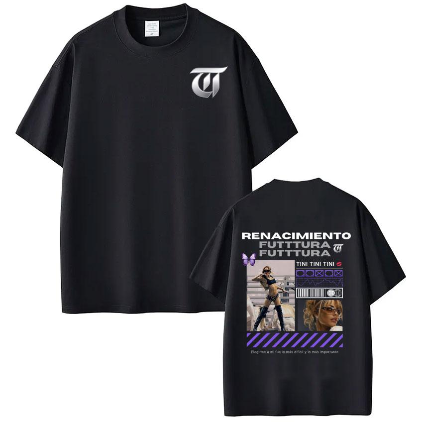 

Singer TINI STOESSEL Futtura Album 2026 Tour Tshirt Men Women Aesthetic Tee Shirt Cotton Shortsleeved Loose Oversized T Shirts 3XL