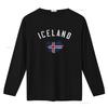 T-shirt Vintage Varsity Islanda vintage Lavata Traspirante Comoda Morbida streetwear Alla moda Unisex Elasticizzata homme Casual