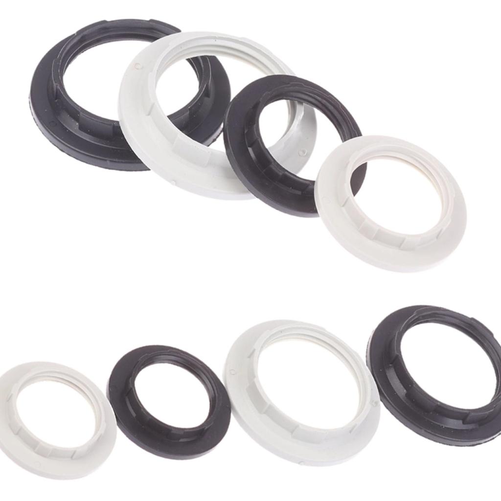 Light Socket Rings 10Pcs E14 E27 Threaded Lamp Socket Rings Pack E12 E26 Lock Lamp Shade Rings For Standard Base Lamp Holder