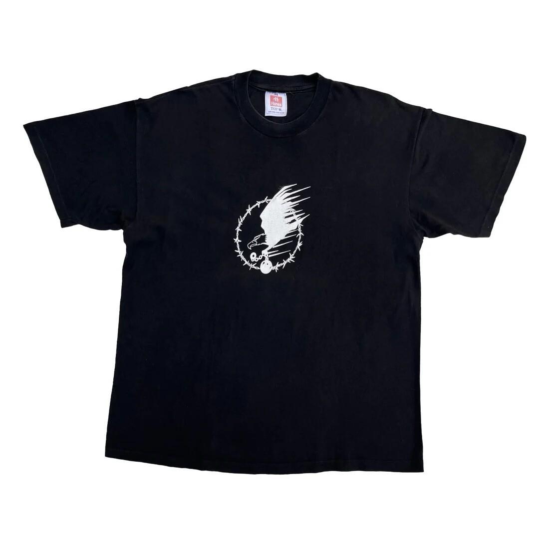 Con Air 1997 90s Vintage Movie Promo Nicolas Cage Rare Logo Touchstone Unisex T-Shirt M