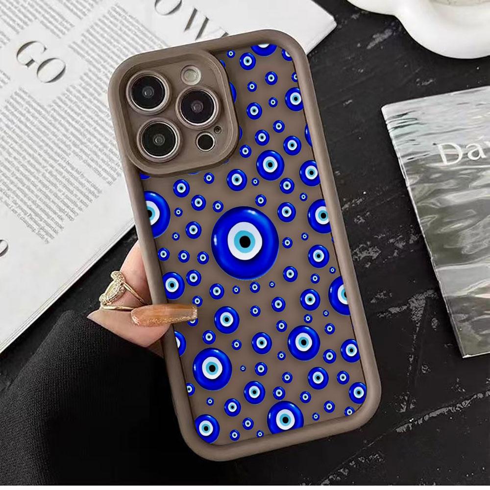 Blue Evil Eye Print Lucky Eye Cover Phone Case For HONOR 400 90 Lite 300 200 70 50 20 10i 9X 8X PRO 5G Silicone Case DIY Shell