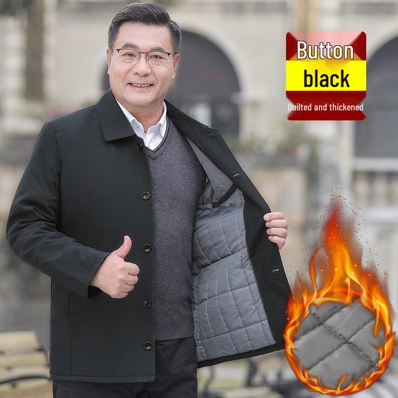 Middle-Aged and Elderly Men's Spring and Autumn Jacket – Ideal for 70-80-Year-Old Grandpa.