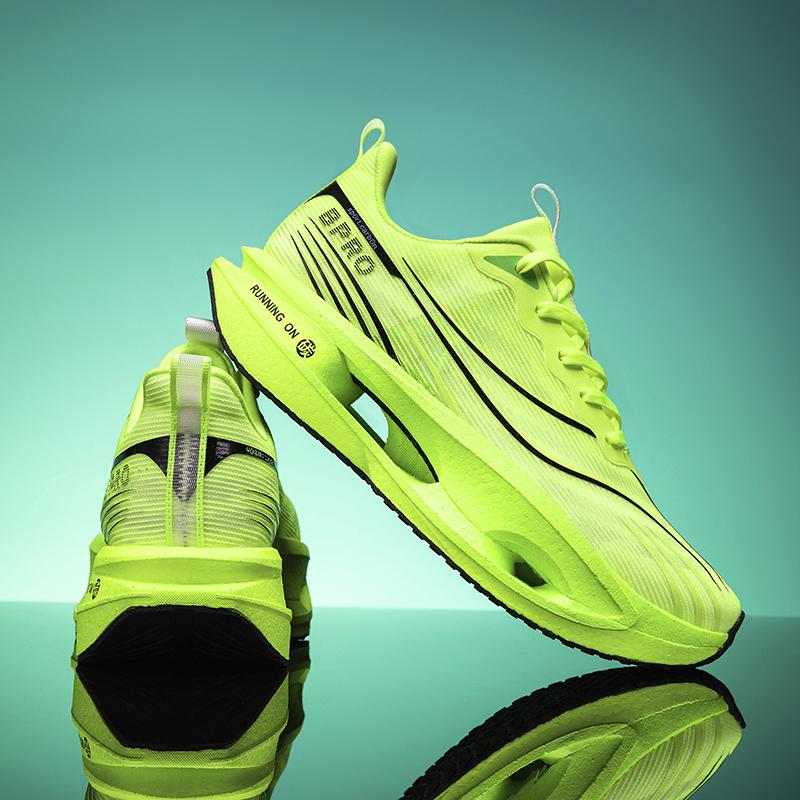 Running Shoes Men Carbon Board Speciality Marathon Athletic Breathable Lightweight Women'S Plush Comfort Athletic Shoes