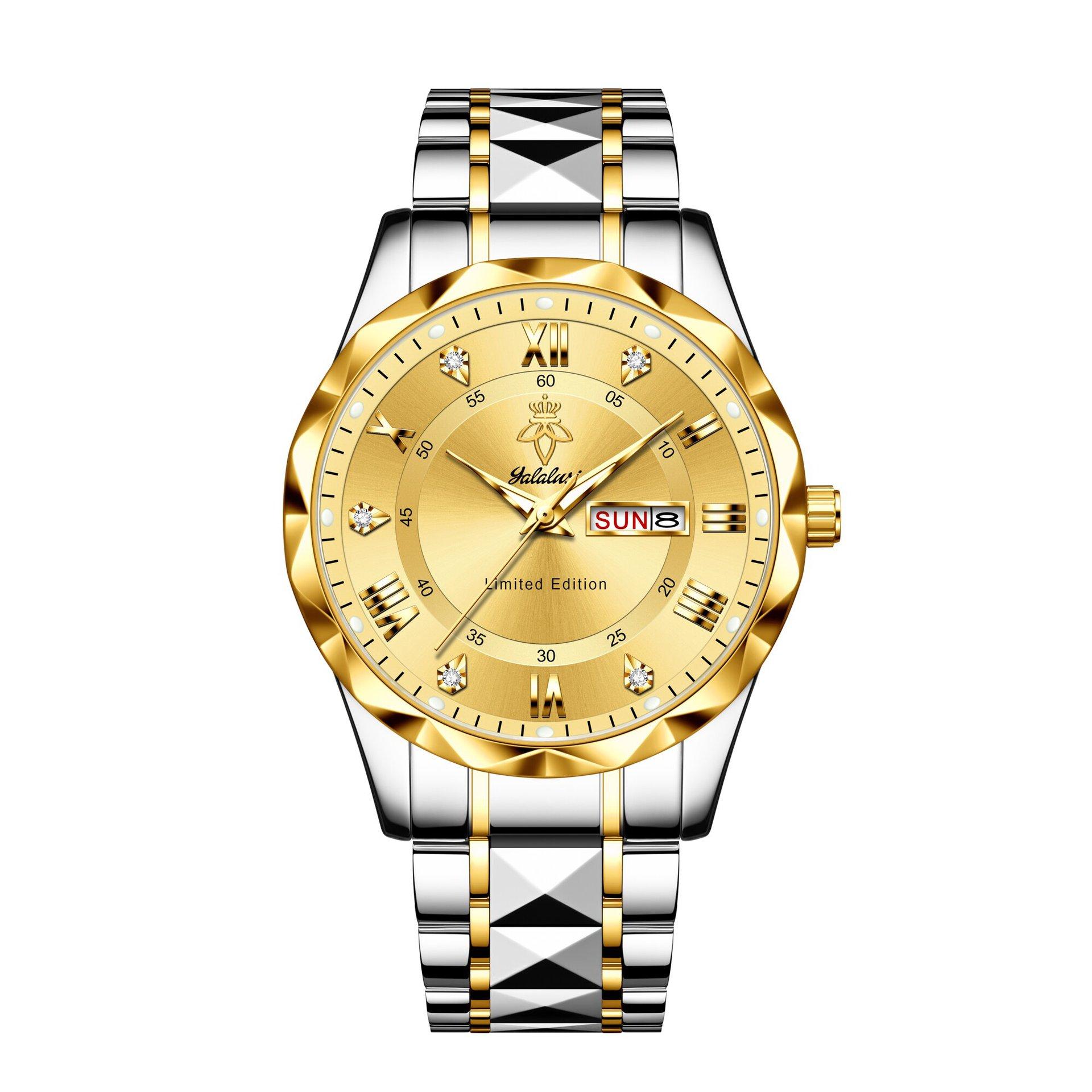 Men S Business Watch Large Dial Calendar Quartz Watch Waterproof Men S Watch