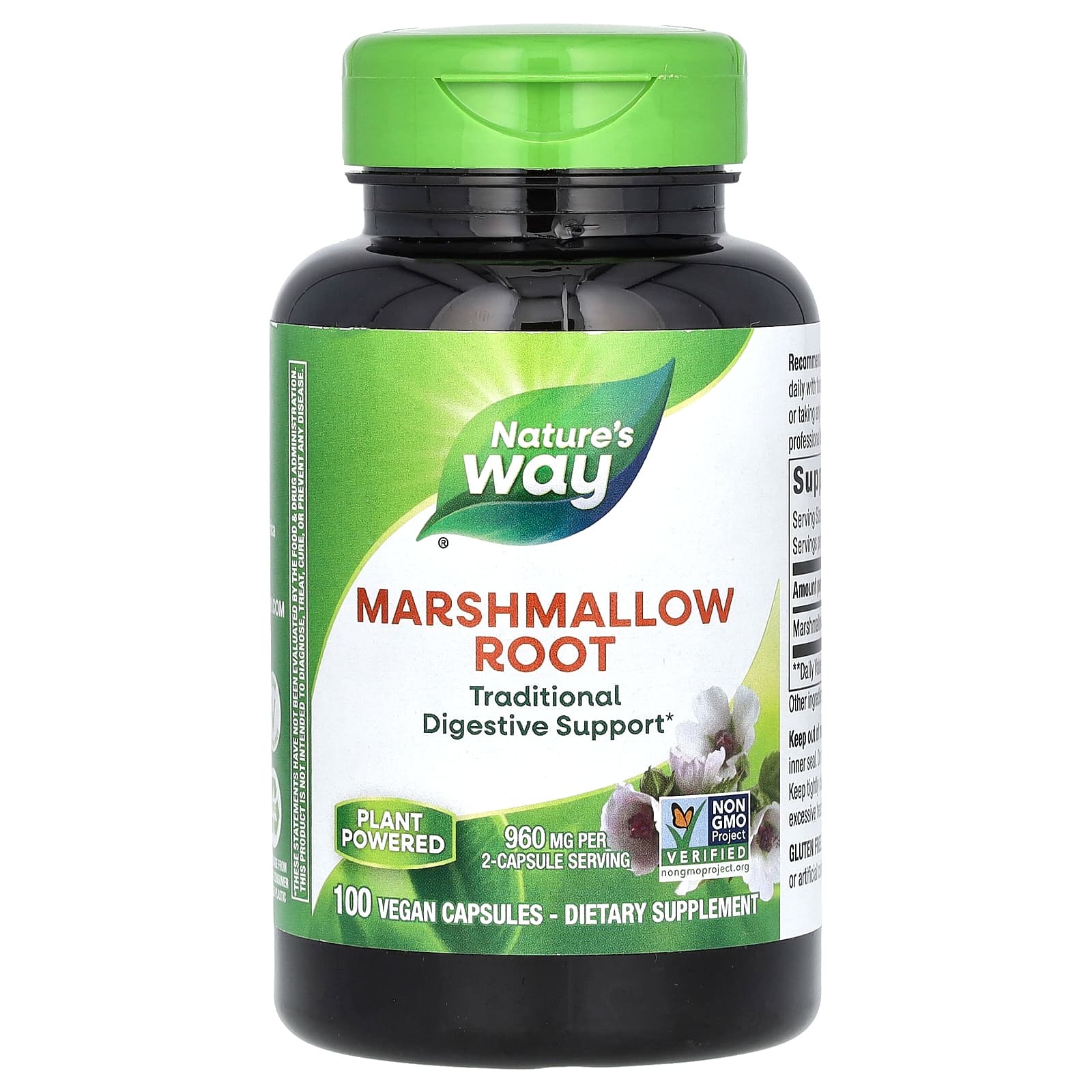 

Nature S Way, Marshmallow Root, 960Mg, 100 Veggie Caps (480Mg per Capsule)