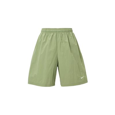 Calções Casuais de Corrida com Logotipo de Cor Sólida Masculinos Parte Inferior Verde DX0750-386