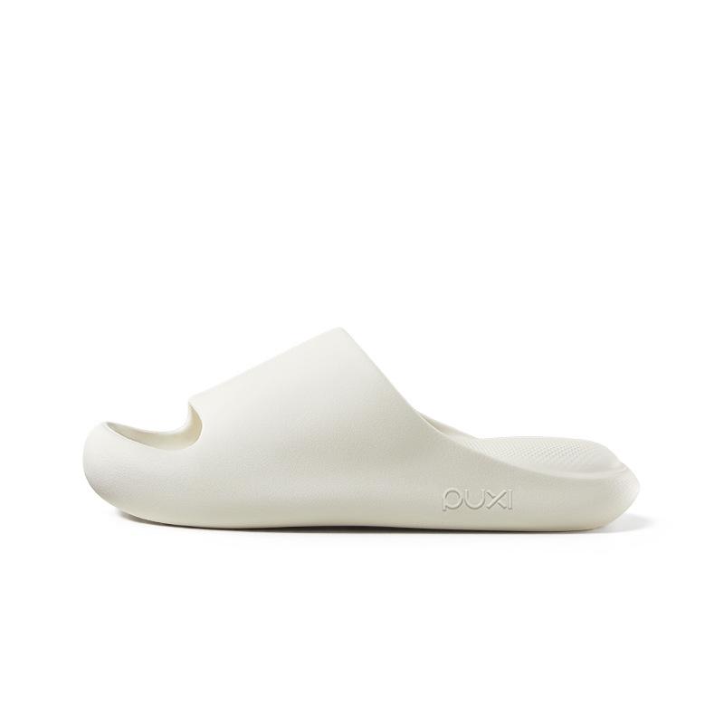 PUXI Cloud Bounce Thick Sole Non-slip Slippers - Women s Indoor Squishy Sandals for Bathroom/Home Use