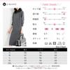 Knit Dress for Knee Long Mock Fall and Neat Long Korean Adult Spring Korean Women, Length, Sleeves, Plain, Neck, Ribbed, I-line, Winter, Simple, Soft,