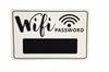 Wooden Hanging Sign White Wifi Password