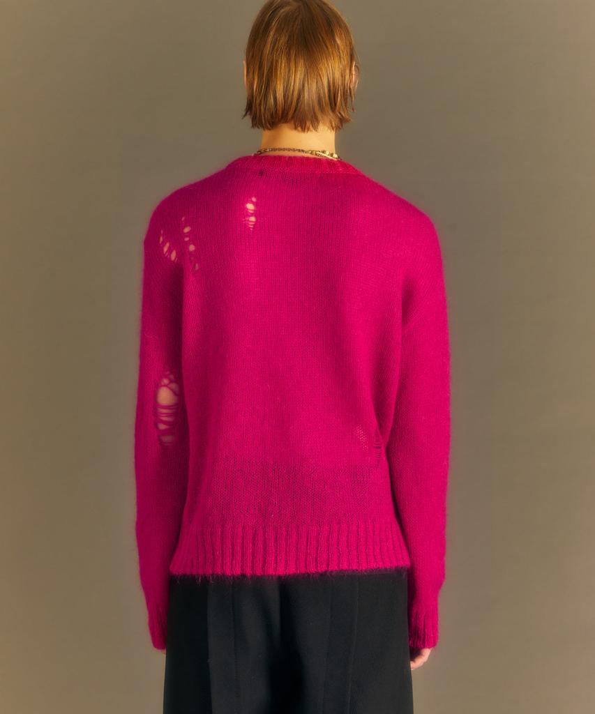 ADSB ANDERSSON BELL (Essential) Adsb Kid Mohair Crewneck Sweater Atb1038M(Cherry Red)
