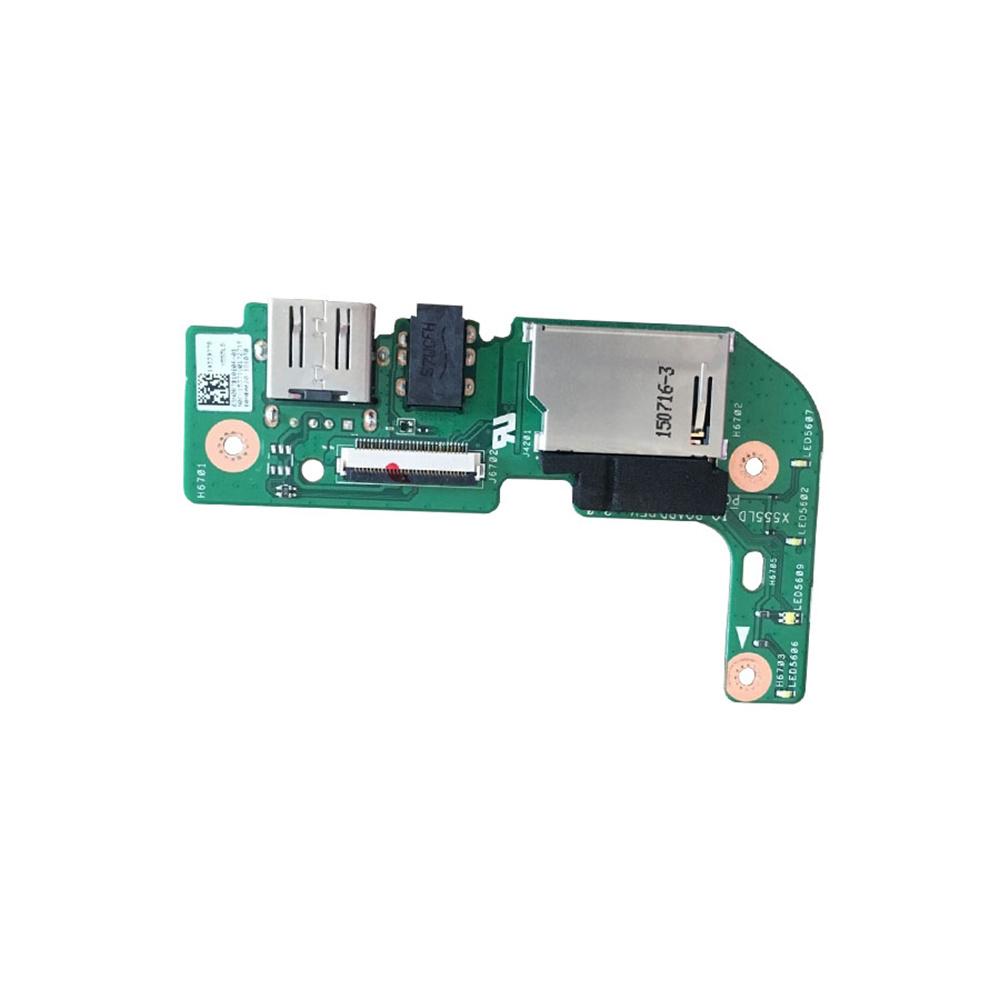 

New For ASUS X555L Laptop X555LD IO USB AUDIO CARD READER BOARD 69N0R7B10B06-01