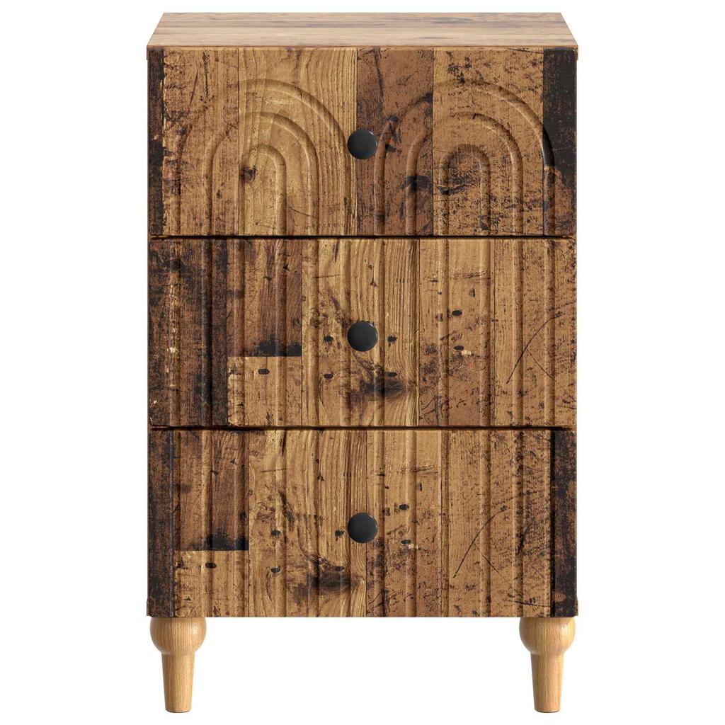 Nightstand Reclaimed Wood 43 x 41 x 66.5 cm Engineered Wood