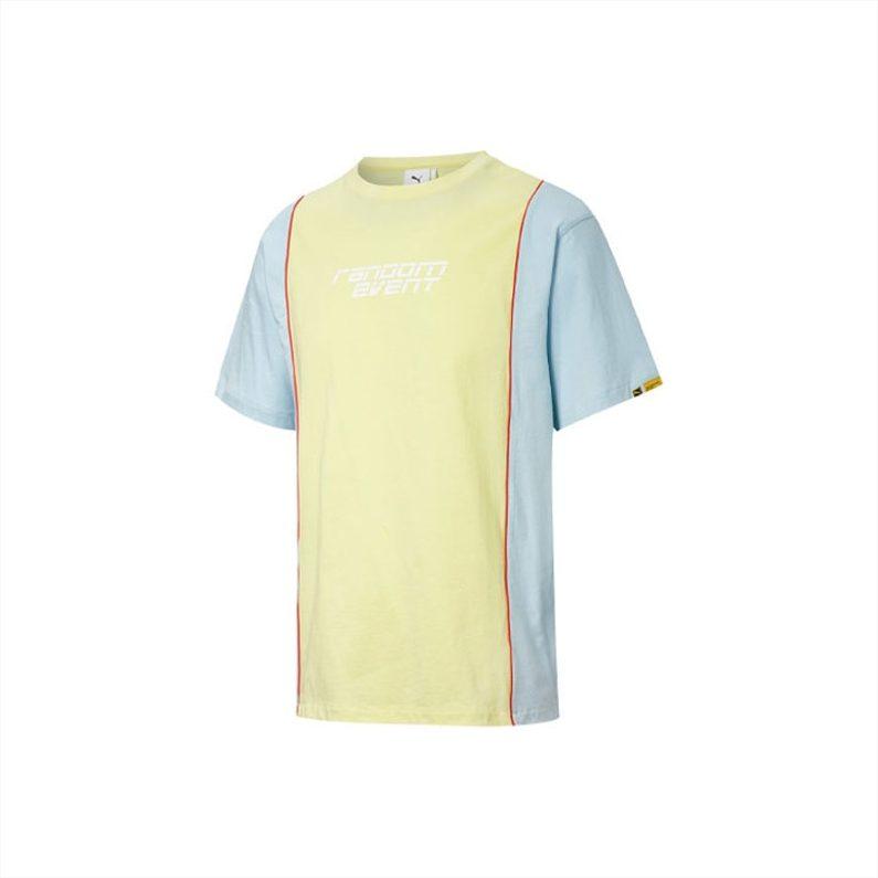 PUMA x Randomevent Train Cloudspun T Shirt Unisex Yellow 598070-31
