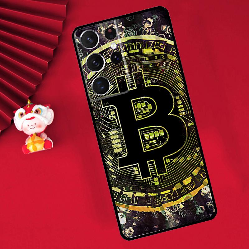 Bitcoin Case For Samsung Galaxy S24 S23 S25 S26 Ultra S20 FE S21 S22 Plus S10 S25 FE Cover Funda