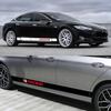 2PCS Car Door Side Stickers For Tesla Model S PVC Decals Waterproof Vinyl Film Decoration Auto Exterior Styling Accessories