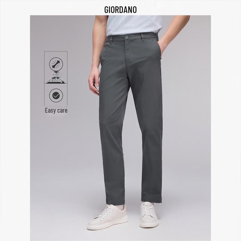 

Giordano Men s Easy-Care High-Elastic Casual Pants 32