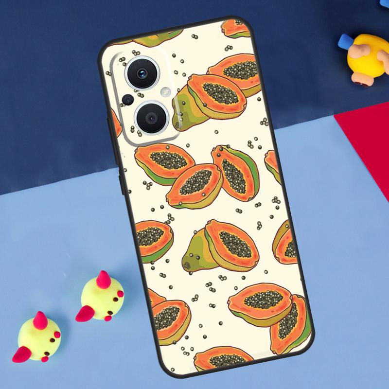 Avocado Pear Papaya Pomegranate For OPPO Reno 12F 13F 14F 11F 10 11 12 13 14 Pro 8T 7 8 Lite OPPO Find X9 X8 X6 X5 Pro Case