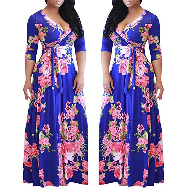 Summer Large print dress, Ready to Ship main image 1