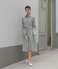 YOUNESS Pastel Green Shirt Dress
