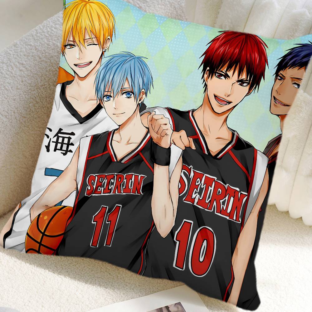 Sports Anime Kurokos Basketball Pillow Case Square Pillow Bedroom Sofa Leisure Comfort Cushion Car Home Decoration