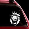 30995# Lion With Crown Sticker on The Car Vinyl Decal Waterproof Decoration for Rear Window Car Stickers