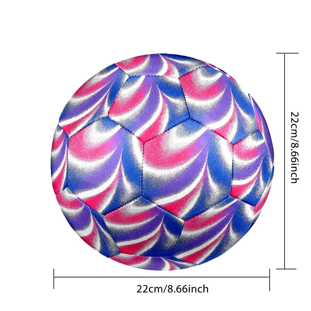 1pc Abstract Colors Size 5 Soccer Ball Professional Match Training Football Indoor &Outdoor Sports Ball Lightweight Durable c65134
